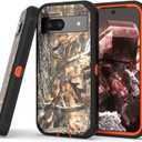 CoverON Rugged Designed for Google Pixel 8a Case, Heavy Duty Constuction Military Grade A Etched Grip Hybrid Rigid Armor Skin Cover Fit Pixel 8a Phone Case - Camo