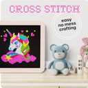 Dan&Darci Unicorn Cross Stitch Kit for Kids - Fun Crafts for Girls 8-12 - 9 Year Old Girl Birthday Gifts - Embroidery Kits for Beginners - Craft for Ages 8-12, 10-12 - Gift for 8-12 Year Old