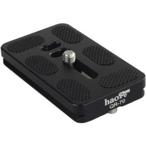 Haoge 70mm QR Quick Release Plate with D-Ring Screw Fits Arca-Swiss Standard for Tripod Ball Head Clamp Camera Lens