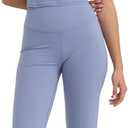 Organic Basics Women's Active Recycled Nylon 32" Flare Legging Pants (Blue, XL)