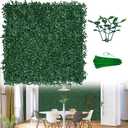 ODTORY Artificial Boxwood Wall Panels 20x20 inch 26Pcs, UV-Anti Faux Greenery Grass Hedge for Privacy ScreenFake Ivy Plant Fence for Outdoor Garden, Backyard, Balcony, and Indoor Home Decoration