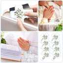 Ferreve 30 Pcs First Holy Communion Cross Shape Box Baby Rosary Cross Jeweled Trinket Box with Sticker 2.05" x 2.64" Decorative Keepsake Jewelry Boxes Ring Holder Home Decoration
