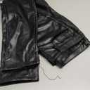 Idopy Men`s Business Slim Fit Five Pockets Faux Leather Pants Jeans 32