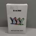 Zacro LED Reflective Vest Running Gear, 5 Lights Colors High Visibility Reflective Running Gear Rechargeable Light Up Running Vest for Walking Running Cycling, Adjustable for Men Women Kids (Pink)