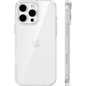 TORRAS Crystal Clear for iPhone 16 Pro Max Case, [AntiYellowing][MilitaryGrade Protection] XShockShield 3.0 Cushioning Shockproof, Slim Transparent Soft Bumper Protective Phone Cover 6.9", Clear