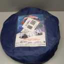 JOYIN White Rocket Ship Pop up Play Tent with Tunnel and Playhouse Kids Indoor Outdoor Spaceship Tent Set