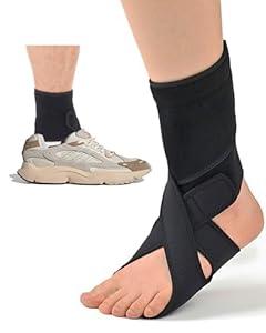 Furlove AFO Foot Drop Brace for Walking with Shoes, Drop Foot Brace Soft Night Splint for for Sleeping, Adjustable Foot Support (Left)