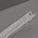 No Drill Cordless Vinyl Mini Blinds,White,28.5" W x 48" H
