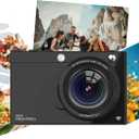 Digital Camera 4K, 64MP 28X Digital Zoom Autofocus Compact Vlogging Camera, 2.83 Inch Screen, Beauty Retro Filter, for Family Travel, Vlogging