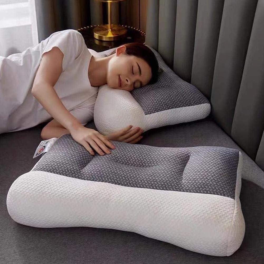 Proease Pillows for Sleep Apnea, Proease Orthopedic Deep Sleep Pilloow, Pro Ease Sleep Apnea Pillow, Ergonomic Pillow for Neck and Shoulder, Proease Piillow for Side, Back, Stomach Sleepers (Grey)