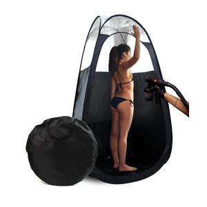 Large Spray Tan Tent – Deluxe Pop Up Tent Portable Tanning Booth with Carry Case – Clear Window for Perfect Spray Tanning – Easy Clean for Home & Salon