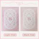 Pink Vintage Floral Area Rug 6x9 for Bedroom, Washable Cute Bow Cottage Core French Country Rose Shabby Chic Rug for Living Room Aesthetic Decor, Blush