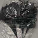 Giegxin 90 Pcs 3 Kinds Mixed Eucalyptus Leaves Stems Bulk Artificial Silver Dollar Leaves Picks Dried Eucalyptus Bundle Faux Spray for Wedding Vase Bouquet Floral Arrangement (Black)