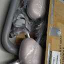 Toilet Seat Risers for Seniors, FSA HSA Eligible Raised Toilet Seat with Handles, Adjustable Height & Width, Cozy Padded 400lb Elevated Toilet Seat, Fit Any Toilet (Grey)