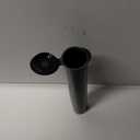 500 Pack 116mm Black Pop Top Tubes with Squeeze Caps | Plastic Containers for Packaging Storage Herbs and Spices (500 Count)