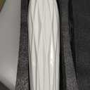 White Ceramic Vase, 18" Tall Vase for Floor Table Decorative Large Vases for Living Room Modern Home Decor Office Bedroom, Big Standing Flower Vase with Glossy Glaze (18 Inch Tall)