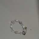 Phone Charm for Women, Anti-Theft Phone Wrist Strap, Hands-Free & Detachable Cellphone Lanyard Chain with Tether Tab (Milky Gleam)