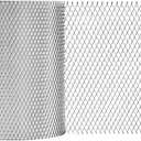 Aluminum Gutter Guard 5 Inch x 50 Feet Roll, Aluminum Leaf Filter Gutter Protection, Leaf Guard Protects from Branches, Leaves, Debris, Easy Install, Does Not Rust