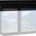 RV Window Rain Deflector Guard & Sun Visor Shade, RV Window Blade Rain Sunroof Deflector Fits 32-37 inch Wide RV Sliding&Vertical Windows,Deflects Rain and Sun Protection for Camper Van Windows