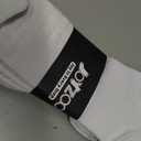 JOYZOO Men's Running Ankle Socks - 6 pairs Athletic Cushioned Breathable Low Cut Sports Tab Black White Socks for Men Size for 7-9 - Color: White&Grey
