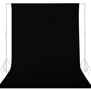 GFCC Black Backdrop - 10FTX20FT Black Photo Backdrop for Photoshoot Background for Photography Screen Video Recording Picture Background