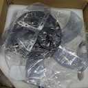 31" Ceiling Fan with Lights, Modern Flush Mount Low Profile Fan with Remote, Black for Bedroom, DWF021-B