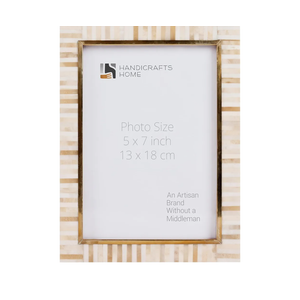 Handicrafts Home 5X7 Picture Frames - Vintage Style Wall Hanging & Desk Décor, Farmhouse Photo Frames, Living Room, Office & Home Décor, Small Picture Frame for Diploma & Wall Decor, Halo Keys