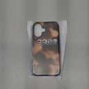 Magnetic for iPhone 16 Case Cute Tortoise Shell Phone Case, Leopard Print Shockproof Slim TPU and Hard PC Protective Cover Fit for MagSafe Designed for Women Girls, Black Amber
