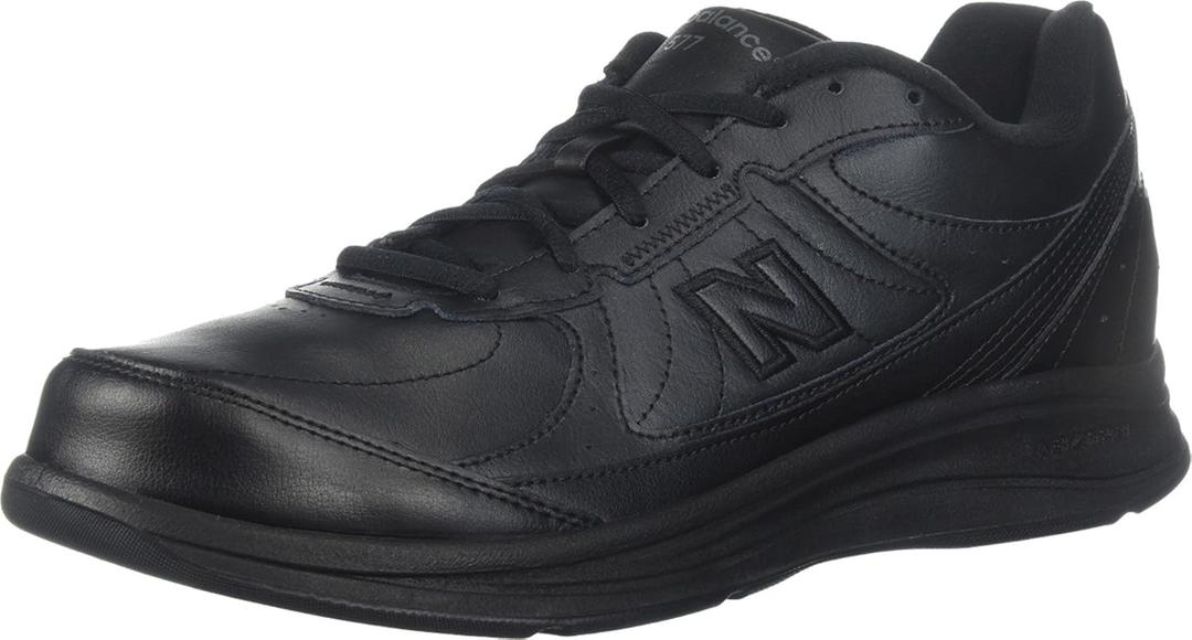 New Balance Men's 577 V1 Lace-Up Shoe (12, Black/Black)