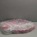 Foldable Mini Trampoline, 40" Rebounder Trampoline for Adults & Kids, 450lbs Capacity with T-Shaped Adjustable Bar, Indoor Fitness Workout Exercise Equipment (Pink)