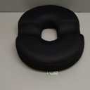 The White Willow Donut Pillow for Tailbone Pain-Coccyx Seat Cushion for Chair-Hemorrhoid & Piles Pillow-Car Seat Donut Cushion-Soft Memory Foam Orthopedic Coccyx Ring Pillow-Below 60KG-Black