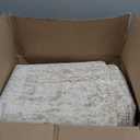 Area Rug 8x10 Washable Rug, Vintage Boho Medallion Rugs Non-Slip Soft Low Pile Large Distressed Rug Indoor Retro Carpet for Living Room Bedroom Dining Room Home Office (Brown, 8'x10')