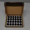 GAsupply Black Lug Nuts 14X1.5, Close End Bulge Acorn Lug Nuts 3/4 inch Hex 1.9inch Tall Conical Seat (24 Pack)