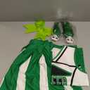GRAJTCIN Cheerleader Costume for Women Cheerleading Outfit School Cheer Uniform Adult Halloween Party Dress up (Green, S)