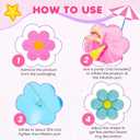 4 Pcs Inflatable Daisy Decorations Flower Pool Floats 20 Inches Inflatable Daisy Blow Up Flowes for Wedding Holiday Birthday Baby Shower Bachelor Party Supplies