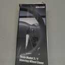 Carbon Fiber Leather Steering Wheel Cover for Tesla Model 3/Y 2016-2025 2026 Juniper/Highland, Non-Slip Breathable Steering Wheel Protector for Tesla Model 3/Y Accessories 2026