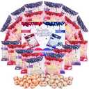 Yogurt Coated Real Fruit Snacks 0.7oz/ 36 Packs/ Net 25.4oz, Chewy Probiotic Yogurt Bites with Dietary Fiber, Strawberry/ Blueberry Yoggies Individually Wrapped, On-The-Go Fruit Yogurt Snack, BBD 08/19/2027