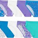 Fruit of the Loom Girls' Little Cotton Bikini Underwear Multipacks, 10 Pack-Fashion Assorted, 6