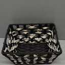 Decorative Entryway Basket Woven Storage Basket Organiser Box for Toy Cosmetics Book Small Items Woven Paper Cord Bin Desk Organiser for Multiple Items