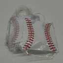 24 Pcs Sports Party Favor Bags Baseball Soccer Basketball Clear PVC Sport Goodie Gift Bags Favors for Kids Adult Team Party Decoration 5.9 x 3.1 x 7.8 Inch