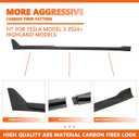 Side Skirts Compatible with 2024/2025 / 2026 Tesla Model 3 Highland