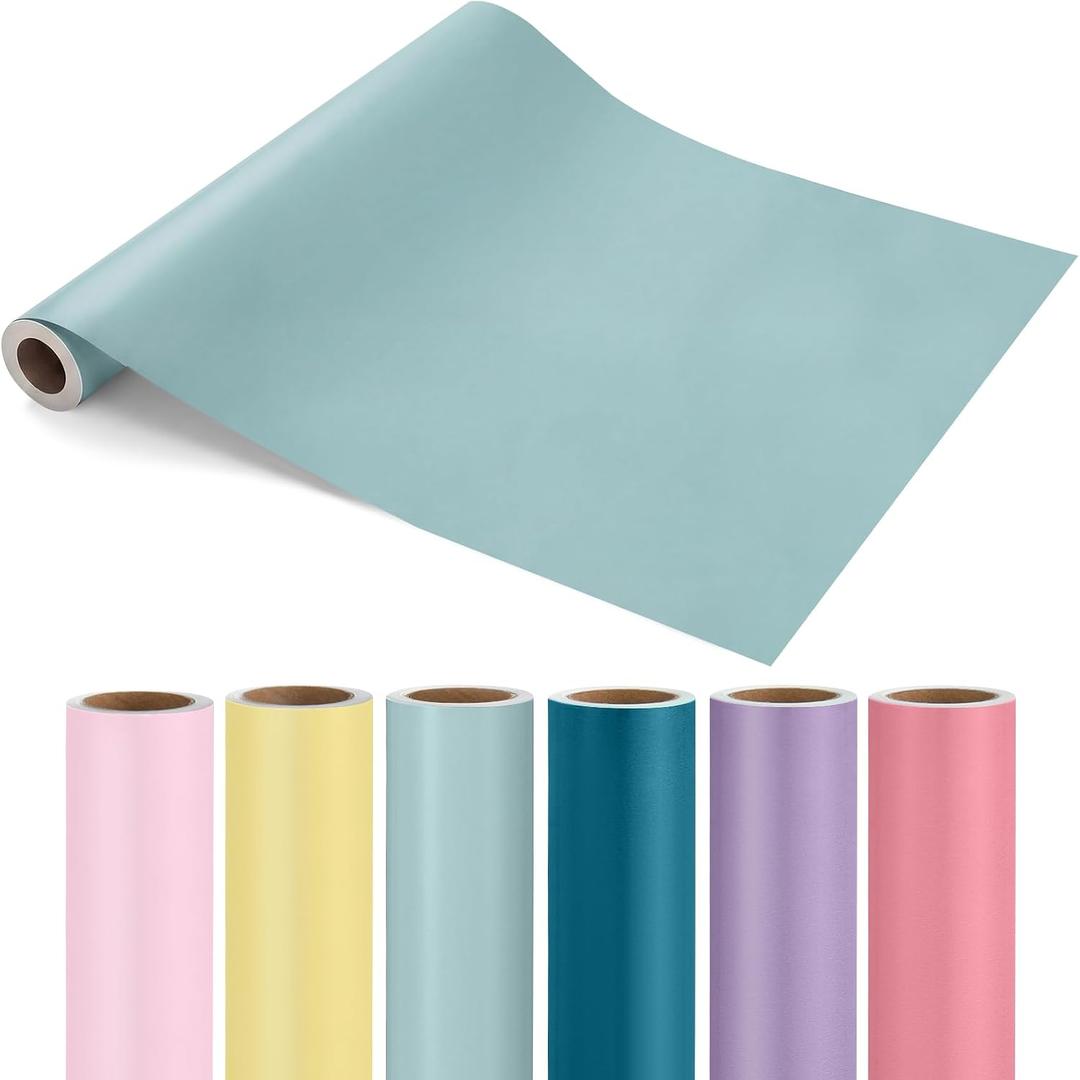 Breling 6 Roll Bulletin Board Paper, 16inch x 40ft Fade Resistant Construction Craft Paper Bulk for Classroom Bulletin Boards Decor School Office Teacher Crafts(Retro Color)