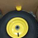 1PCS 15x6.00-6 Lawn Mower Tires, 4 Ply Tubeless 15x6-6 Front Tire Assembly Replacement for Craftsman/John Deere/Cub Cadet Riding Mowers,570lbs Capacity,3" Offset Hub,3/4" Bushing