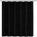 H HALSTON Black Shower Curtain Modern Neutral Bathroom Curtain, Water-Repellent Fabric, Machine Washable, 72x72 Inches, Elegant Spa-Inspired Design, Minimalist Home Decor