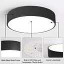 Flush Mount LED Ceiling Light, Dimmable 5CCT Modern Round Close to Ceiling Lighting Fixtures, Minimalist Black Ceiling Lamp,15.8 Inch