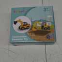 Kizeefun Excavator Truck Kids Toys: Construction 2-5 Toddler Toys Digger Truck with Electric Universal Wheel Children Car Toys with Light and Music Birthday Christmas for 2 3 4 5 Years Old Boy