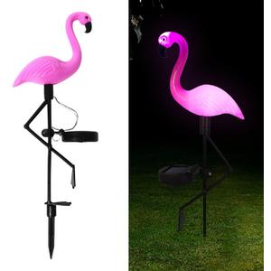 Solar Flamingo Light 1 Pc, Waterproof Solar Garden Lights Outdoor Decor, Pink Flamingo Garden Decor, Birthday Christmas New Home Gift, for Yard Lawn Walkway Pathway