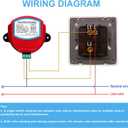 5" Motorized Duct Damper,On/Off Backdraft Damper Control, Stainless Steel Airflow Control Damper for HVAC System, 24V AC