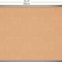 VIZ-PRO Cork Notice Board, 36 X 24 Inches, Cork Bulletin Board with Black Aluminium Frame