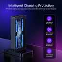 NexiGo Enhanced Controller Charger Compatible with Nintendo Switch 2, Charging Dock for Joy-Pads with Sound Alerts and Charging Indicator, USB Type-C Charging Cable Included